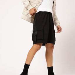 Kook N Keech Men Utility Chic Shorts with Buckle-Detail-22
