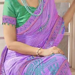 Mitera Poly Chiffon Bagh Saree image 4