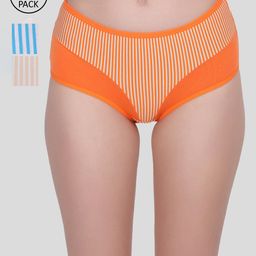 Amour Secret Women Orange & Blue Pack of 3 Anti Bacterial Hipster Briefs-image-93