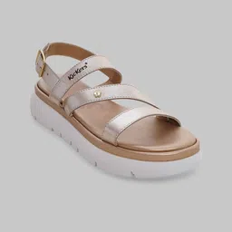 Kickers Women Leather Flatform Sandals with Buckles-picture-35