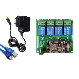 EASY ELECTRONICS 4-Channel Relay Micro Controller Board Combo of 3-19
