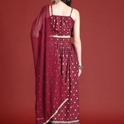 Anouk Printed Ready to Wear Lehenga & Blouse With Dupatta image 3