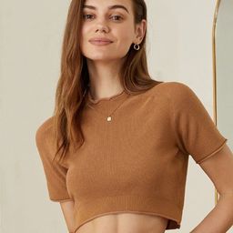 Outzidr Cropped Brown Top-picture-11