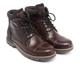 MONDAIN Men Leather Boat Shoes-picture-6