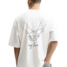 Fashnobic Men Graphic Printed Round Neck Cotton Oversized T-shirt-image-130