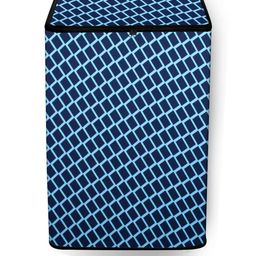 The Furnishing Tree Washing Machine Cover Check Blue Compatible for LG 11 KG Fully-Automatic Top Lo-image-96