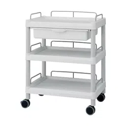 AS ONE Mobile Easy Cart with Guard Frame 3 Tiers Grey 651x447x830 mm, ME21FH-image-67