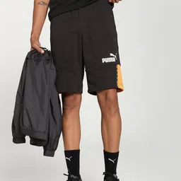 Puma Essential Block x Tape Logo Printed Shorts-image-36