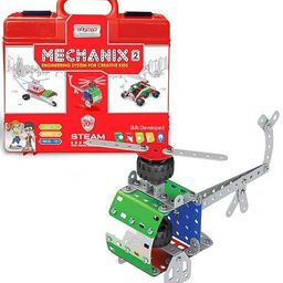 Zephyr Mechanix Metal Mechanix 2 Metal Multimodel Making STEAM Toy With Bag 15 Models - 170 Piece-11