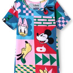 Pine Kids Disney Cotton Knit Half Sleeves T-Shirt with Minnie Mouse Graphics - Multicolor-image-63