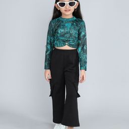 taffykids Girls Printed Top with Trousers-image-1