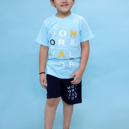 CHANDRIKA Kids-Boys Blue Clothing Set-image-80
