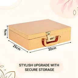Myntra Elegant Homes Gold-Toned Set of 1 Regular Drawer Organiser Organisers image 2