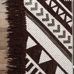 bsb home Coffee Brown Abstract No Shredding Polyester Carpet image 5