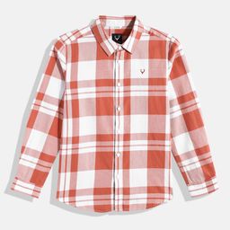 Allen Solly Junior Boys Pure Cotton Checked Casual Shirt-picture-0