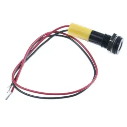RS PRO Yellow Panel Mount Indicator 24V DC, Mounting Hole Size 8 mm, Termination Type Lead Wires, IP Rating IP67, Model No 7002006 image 3