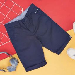 Pantaloons Junior Kids Navy Self Pattern Shorts-image-31