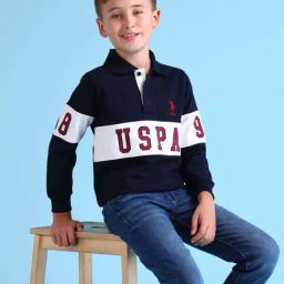 U.S. Polo Assn. Boys Blue Cotton Printed Full Sleeves Sweatshirts-picture-27