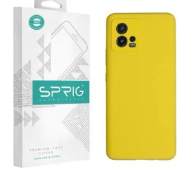 Sprig Liquid Silicone Back Cover for Motorola G72 (Yellow)-image-73