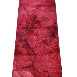Bianca Pink & Red Microfibre Non-Slip Rug image 3
