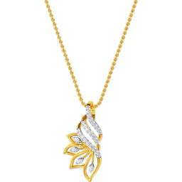 Kisna Diamond & Gold Jewellery 14k Criss Diamond Pendant-image-60