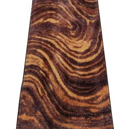 Bianca Brown & Khaki Microfibre Non-Slip Rug image 3