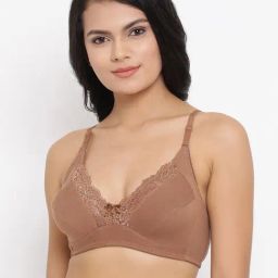 Clovia Beige Non Wired Non Padded Full Coverage Bra-image-18