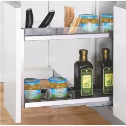 Harrison Bottle Pullout 2 Shelf 250 mm Stainless Steel, 01322-image-38