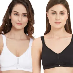 Soie Multicolor Non Wired Non Padded Minimizer Bra - (Pack Of 2)-87