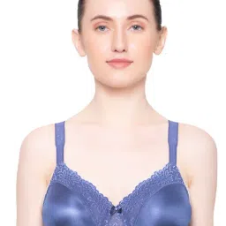Triumph Navy Women Ladyform Soft Seamless Non Padded 3D Under Wired Minimizer Bra-picture-13