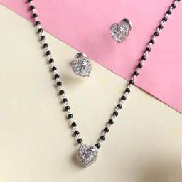 Clara 92.5 Sterling Silver Mangalsutra Set-image-55