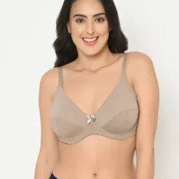 Curvy Love Brown Under-Wired Non Padded Half Coverage Bra-picture-3
