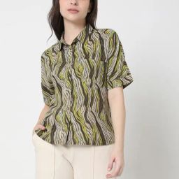 Vero Moda Green Printed Shirt-image-73
