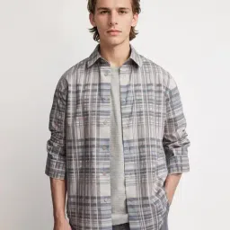 Rare Rabbit Purple Regular Fit Checks Shirt-picture-27