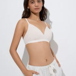 Wunderlove by Westside Beige Padded Cotton-Blend Bra-picture-40