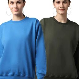 Vimal Jonney Blue & Green Fleece Pullover - Pack of 2-picture-0
