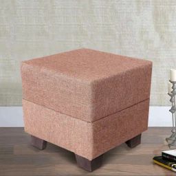 Ikiriya Iris Solid Beige Wood Ottoman-image-77
