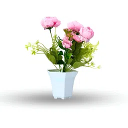 Myntra Elegant Homes White 1 Pieces Artificial Plant With Pot-0