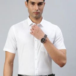 Ramraj White Slim Fit Solid Formal Shirt-image-59