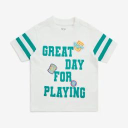 HOP Kids by Westside White Typographic Print Cotton T-Shirt-image-73