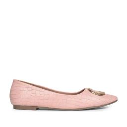 Bata Women's Pink Flat Ballets-image-98