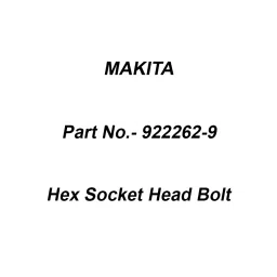 Makita Hex Socket Head Bolt Size M5x40 for 6906, Part No 922262-9-6