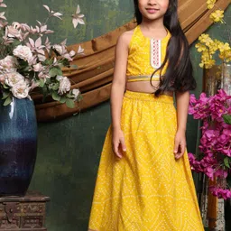SAKA DESIGNS Girls Printed Ready to Wear Lehenga & Blouse-picture-14