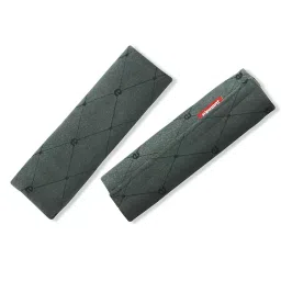 Elegant Grey and Black Fabric Seat Belt Shoulder Pads E Set of 2-20