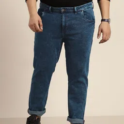 Sztori Men Plus Size Slim Tapered Fit Stretchable Jeans-image-16
