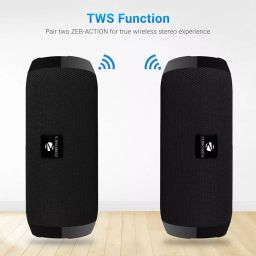 Zebronics Portable Bluetooth Speaker with RGB Black 10 W Stereo Channel, Zeb-Action image 4