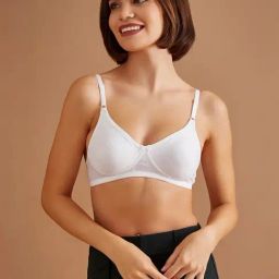 Clovia White Non Padded Bra-image-129