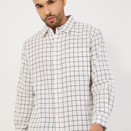 Styli Men Checkered Relaxed Fit Shirt with Chest Pocket-image-34