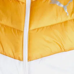 Puma Yellow & Blue Regular Fit Colour Block Hooded Jacket image 5