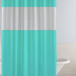Story@home Blue & White Shower Curtain With Rings-picture-16